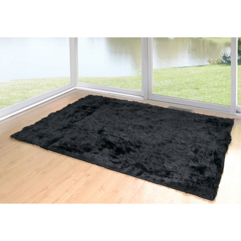 Trasdamad Faux Fur Indoor Rug, Rectangle 5' x 8'