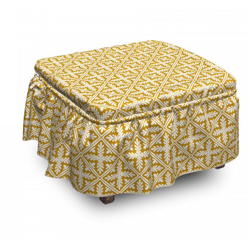 Box Cushion Ottoman Slipcover