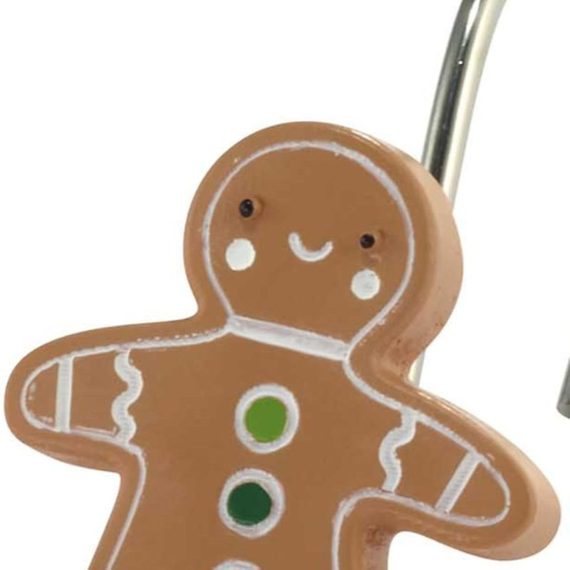 Avanti Linens Gingerbread Man Shower Hooks