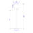 150W 3 Way Dana Swing Arm Floor Lamp 60"H For Home Lighting-20502015