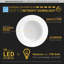 4 lumières MR16 à basse tension 12V de 4 po, rétroéclairables, 600 W, 10 W, encastré à intensité variable, 5 pcc