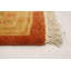 Tapis unique en laine noué à la main de style Ushak 9 pi x 12 pi New Age Cuivre