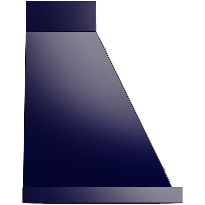 Hotte murale 40 pouces avec 600 PCM ILLES Nostalgie II Series Noblesse, Bleu minuit / laiton