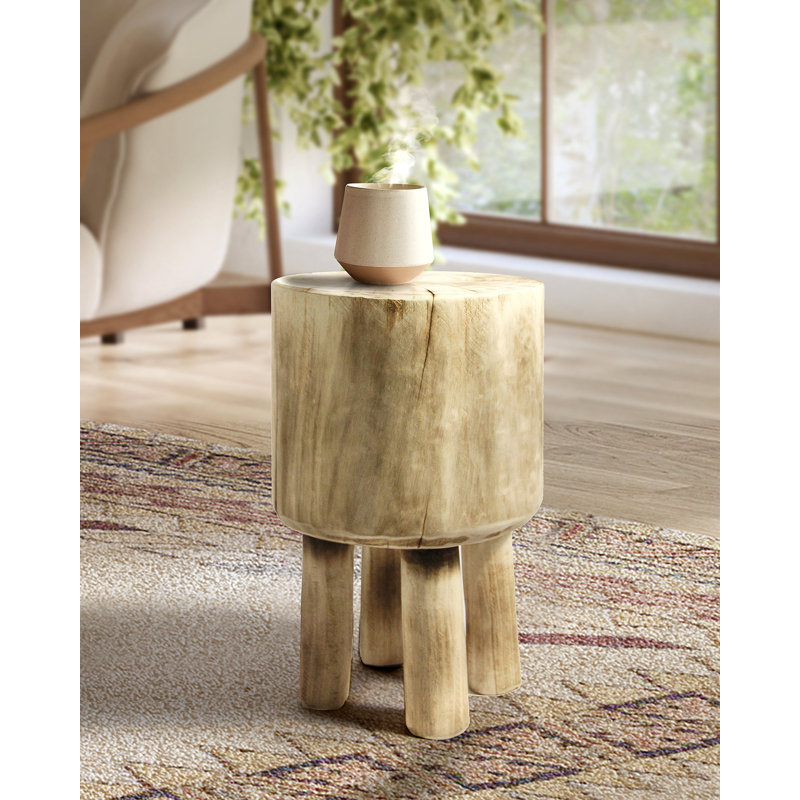 Wooden Trunk Side Table