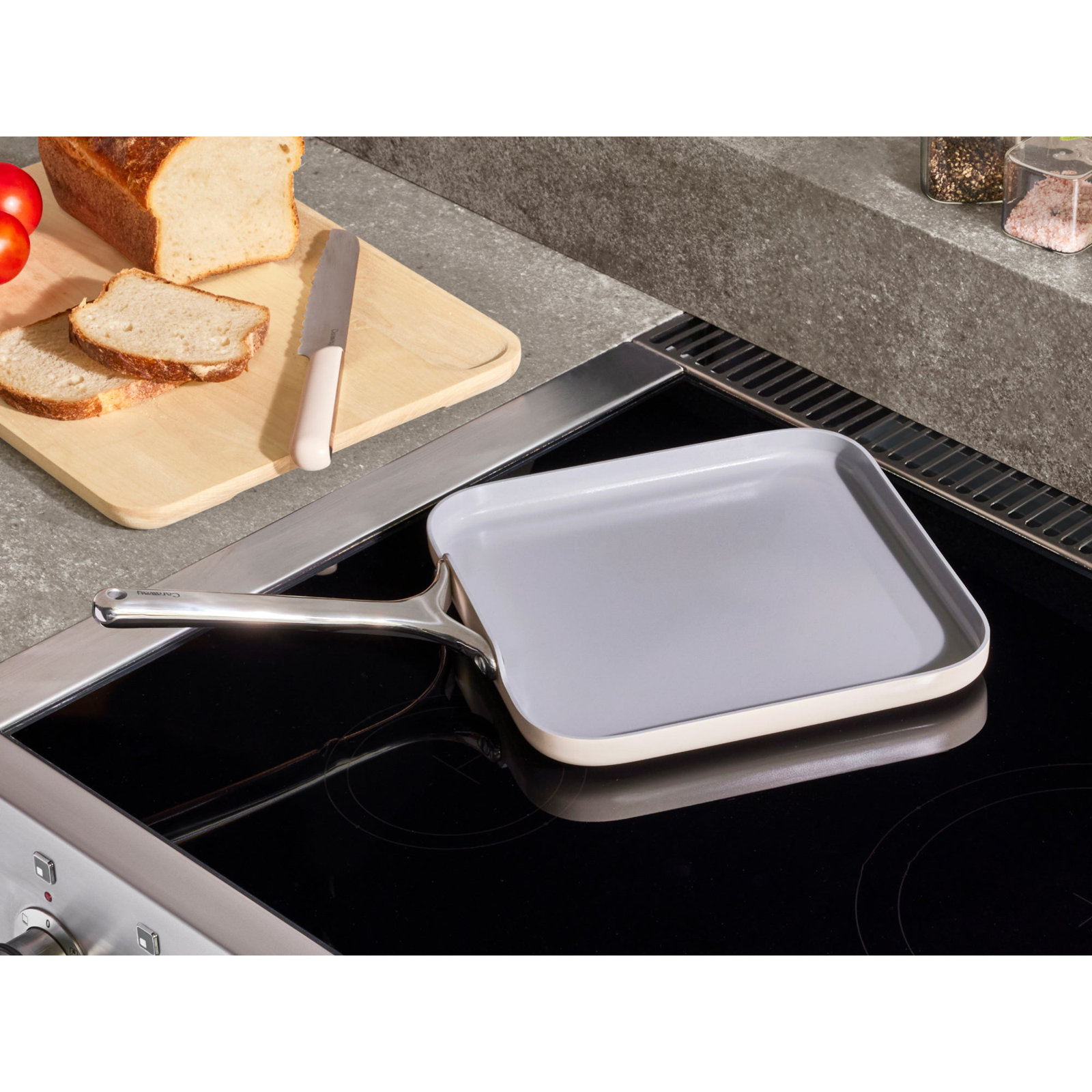 Caraway 11" Square Flat Griddle Pan, Gray