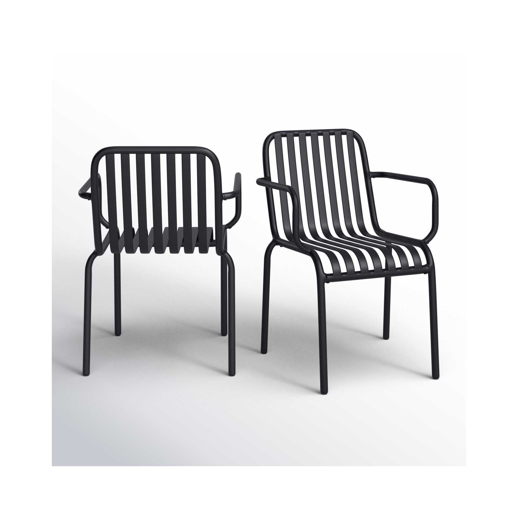 Abra Patio Dinning Chair, Black