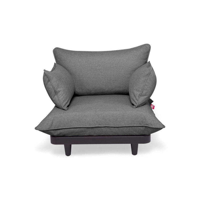 Paletti Outdoor Lounge Chair, Rock Gray