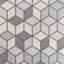 Grey Silver Modern Rug, Geometric Easy to Clean Rug For Living Room, Dining Room, Bedroom, Kitchen-2102688694