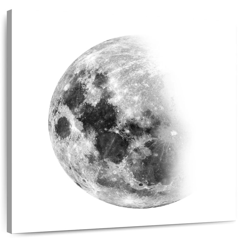 Lune d'Oberle décroissante I, H 10 po x l 10 po