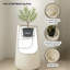 Ensemble de 2 grands pots de fleurs décoratifs d'intérieur blancs, pot à arrosage moderne et contemporain, porche, cadeaux de décoration de patio