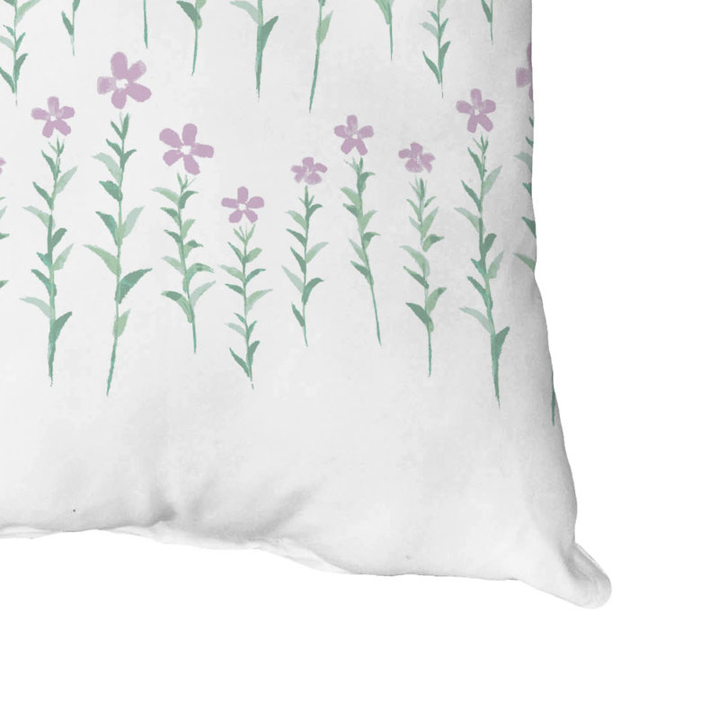  Housse et insert de coussin carré en coton, 18" x 18", Violet