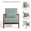 Chaise d'appoint rembourrée en velours côtelé bleu clair Jyrin-1662300186-1662300180