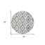 Tapis rond ivoire 8 po