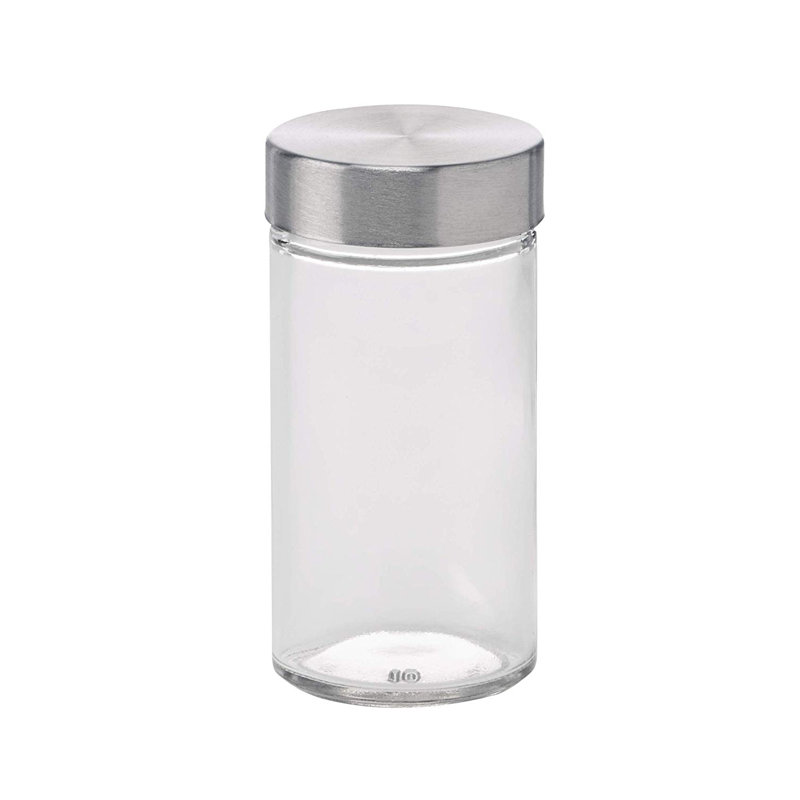 Kamenstein Empty Jars With Silver Cap, 3-Ounce