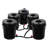 5-Bucket Deep Water Culture (DWC) Hydroponic Grow System Kit with Air Pump & Reservoir for Indoor Outdoor Gardening