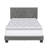 Boyd Sleep Vector Upholstered Velvet Platform Bed, Adjustable Height Headboard, No box Spring Required-82004903