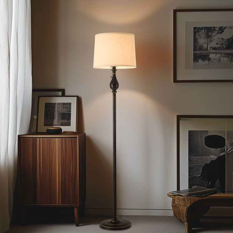 Lampe sur pied traditionnelle 62,4 po Dontaz