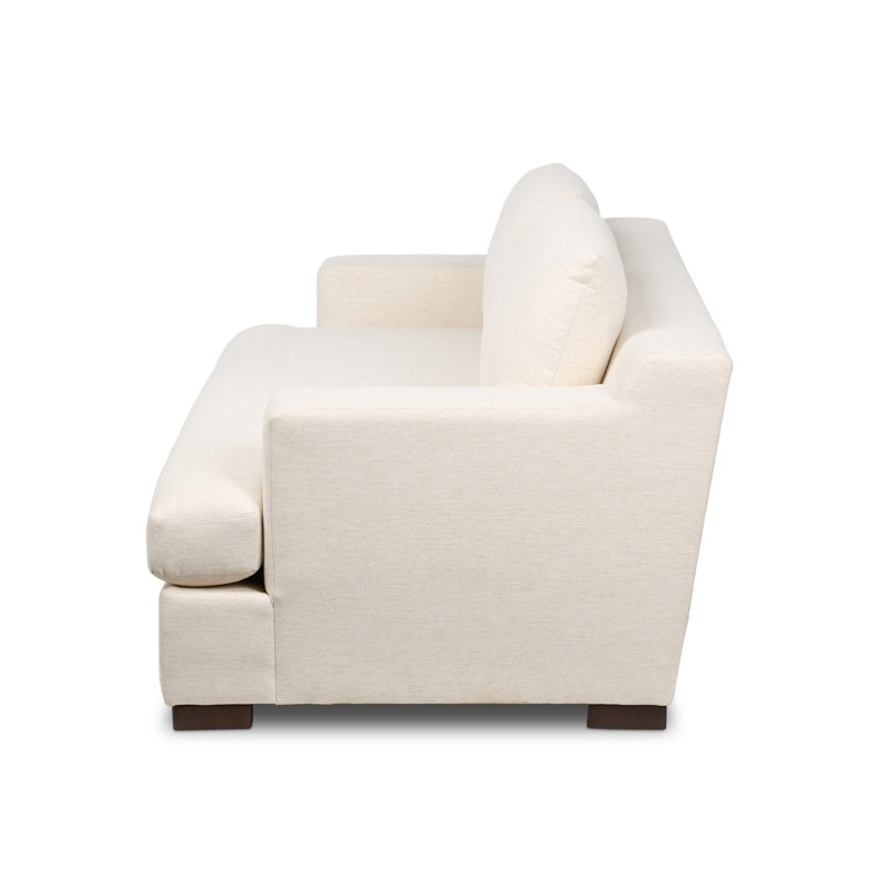 Crispin Sofa - Crypton Nomad Snow, 33" H x 96" W x 42.50" D, Crypton Nomad Snow