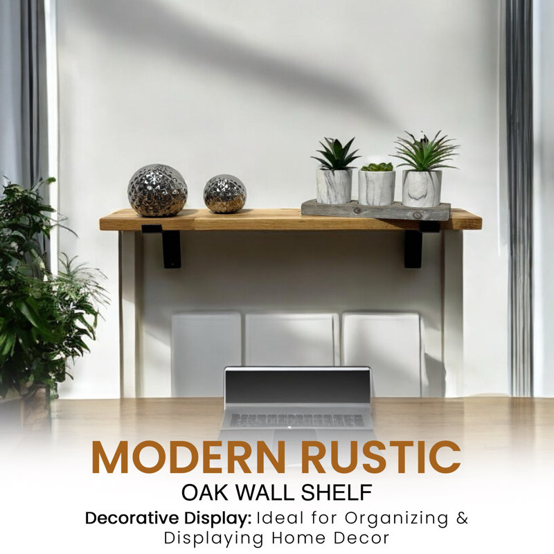 Wood Radiator Shelf with Reclaimed Wood, 2.2cm H x 100cm W x 14.5cm D