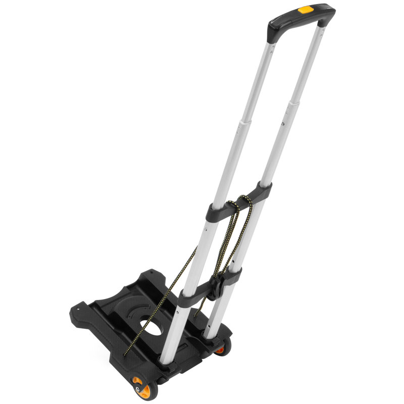 Mount-It! Luggage Cart with Wheels Foldable, Strong, Compact Luggage Cart Holds 77 Pounds