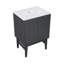 Meuble-lavabo autoportant 24 po Bosse en chêne noir avec comptoir central à 3 trous Bosse-105940852-105940854-121676152