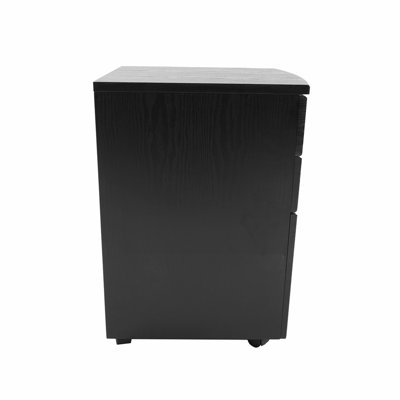 Rolling Storage and File Cabinet, Espresso