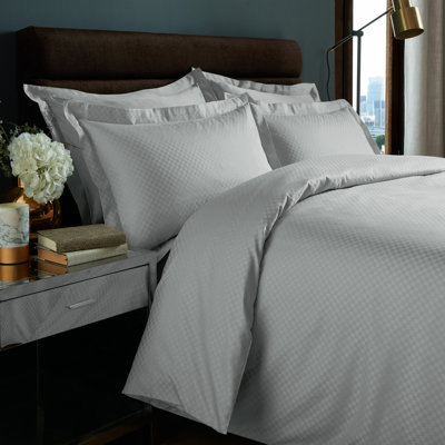 Adria Cotton Solid Colour Duvet Cover Set with Pillowcases Included