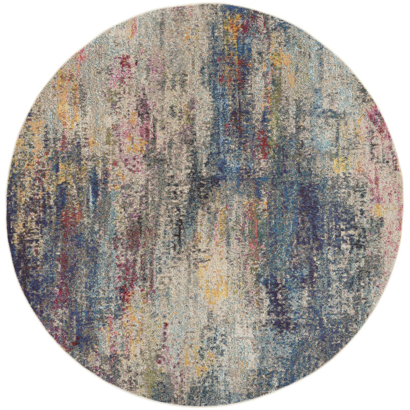 Oriental Indoor Rug, Round 7'10"
