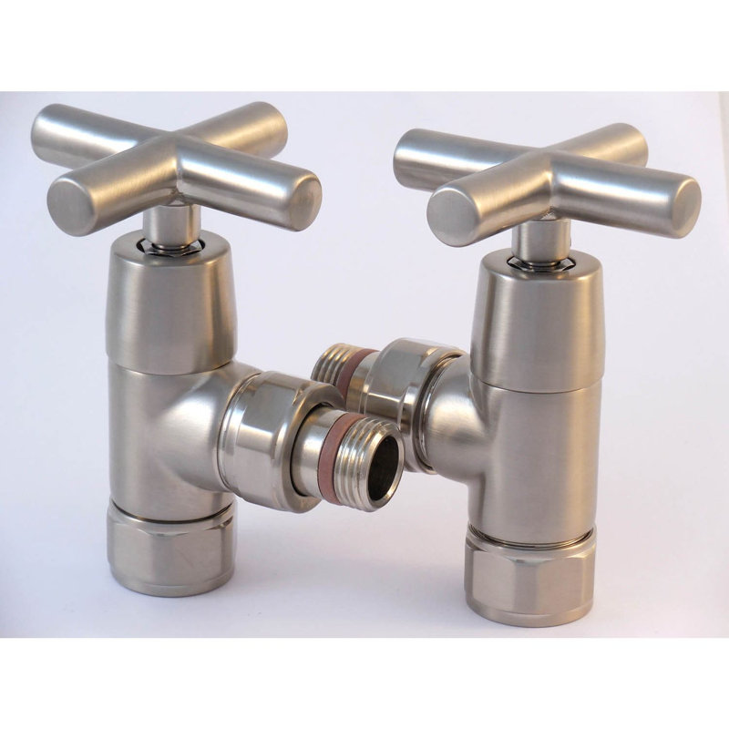 Traditional Valve Set - Brushed Nickel, Nickel brossé
