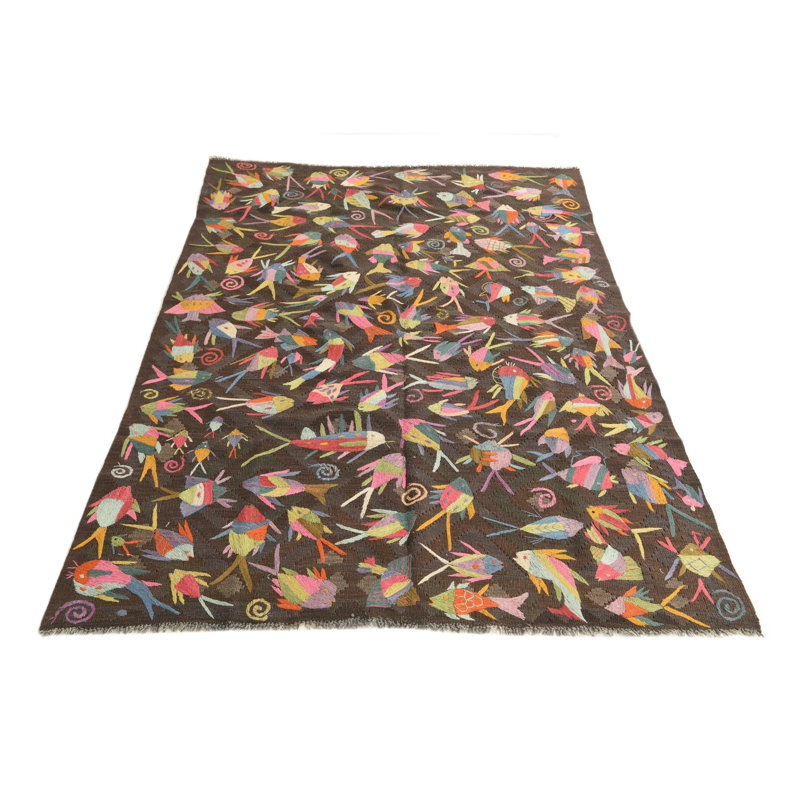 5x8 Puleo Brown Rug