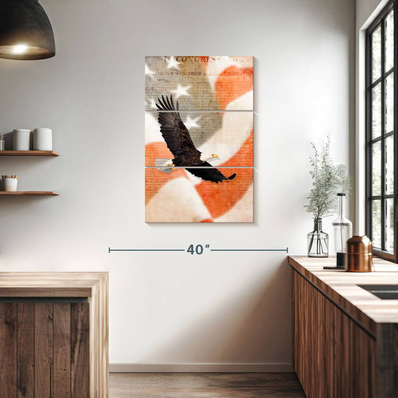 Brampt US Flag Bald Eagle