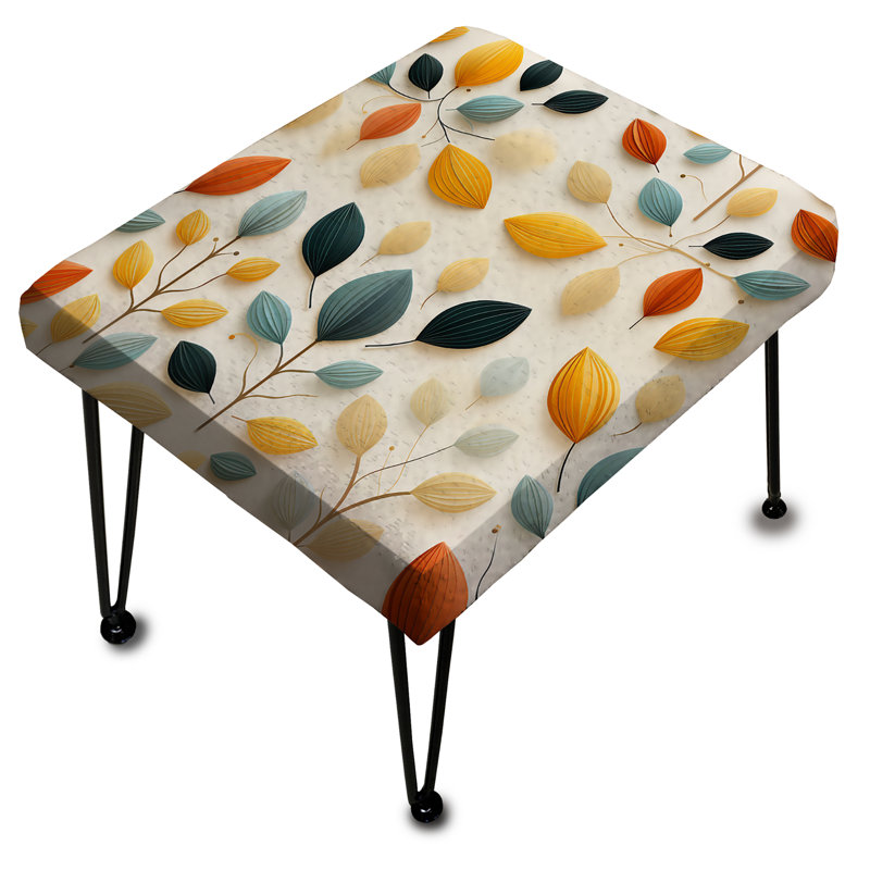 Organic Symmetry - Repose-pieds rectangulaire abstrait