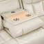 Canapé inclinable électrique en similicuir de 87 po avec table rabattable, chargeur sans fil, ports USB, éclairage DEL et porte-gobelets Marlow.-1141007156