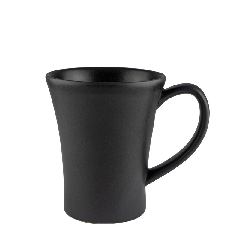 Tasse à café en grès Rondo 380 ml, Noir