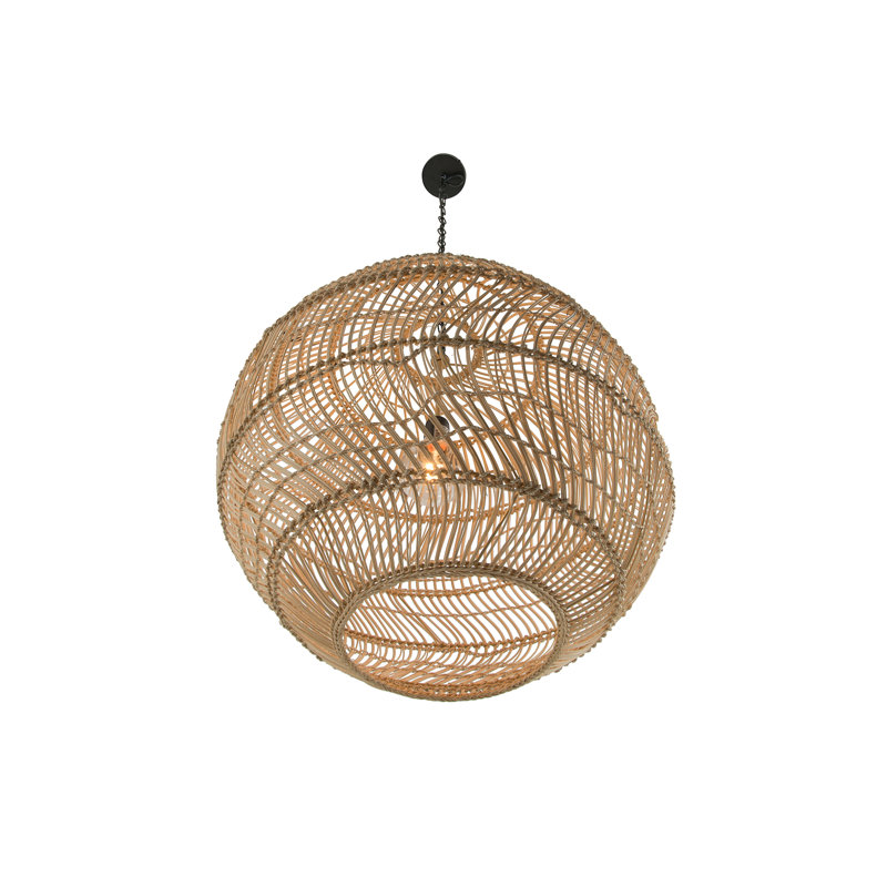 Luminaire suspendu en forme de globe à 1 lumière Aletse