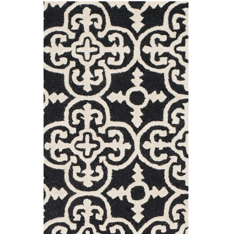 Tapis géométrique en laine touffeté à la main Brunswick, Rectangle 8 pi x 10 pi