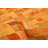 Cowhide Patchwork Orange Rug 6'0" x 6'0"