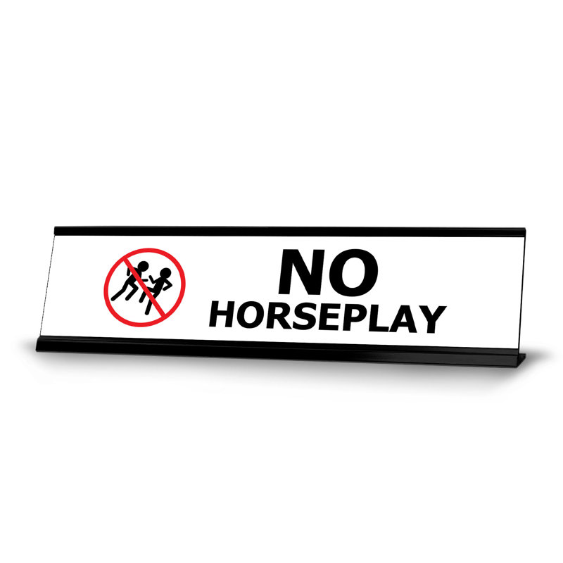 Aucun signe de bureau sans cheval