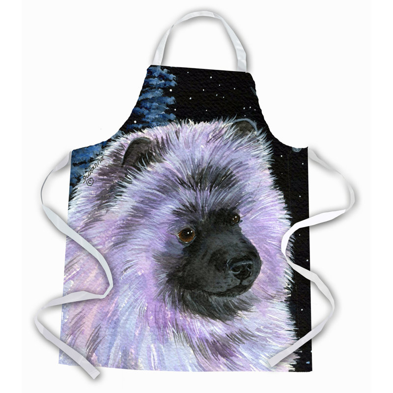 Tablier keeshond starry night