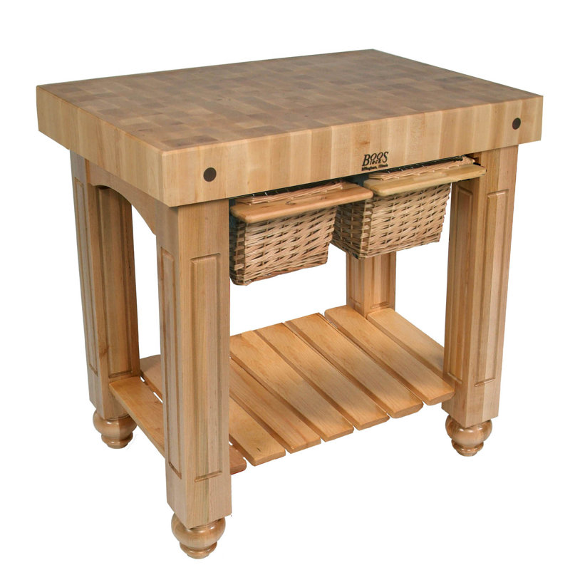 American Heritage Gathering Prep Table, Natural Maple