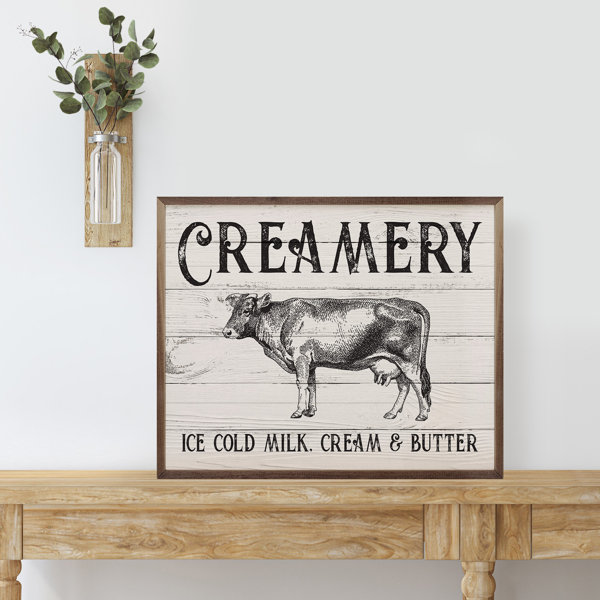 August Grove® Creamery Cow Whitewash | Wayfair