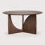 Geometric Round Solid Wood Dining Table
