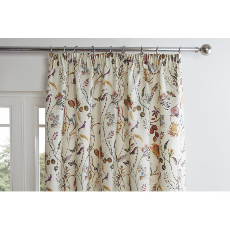 Adelheide Semi Sheer Curtain Pair, Multicolor, 229 x 229cm