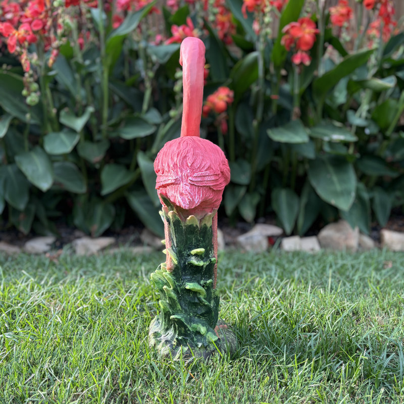 Life's a Beach Flamingo Statue