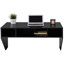 Bureau d'ordinateur mural avec tablettes de rangement-72519143