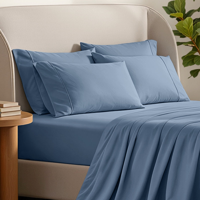 Ultra-Soft Microfiber Pillowcase, Coronet Blue, 4 Standard Pillowcases