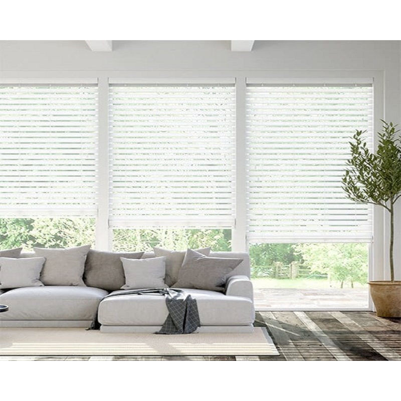 PVC Metal Venetian Blind, 150 cm L x 210 cm W, White