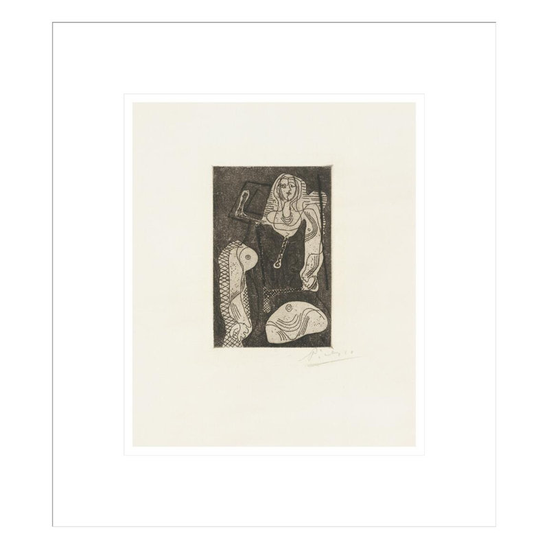 «Femme from Picasso Œuvres» par Pablo Picasso, impression giclée sur cadre, H 15,47 po x l 13,75 po