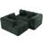 Boneless 101.2" Sectional Sofa Full-Compressed Sofa Modular Sofa