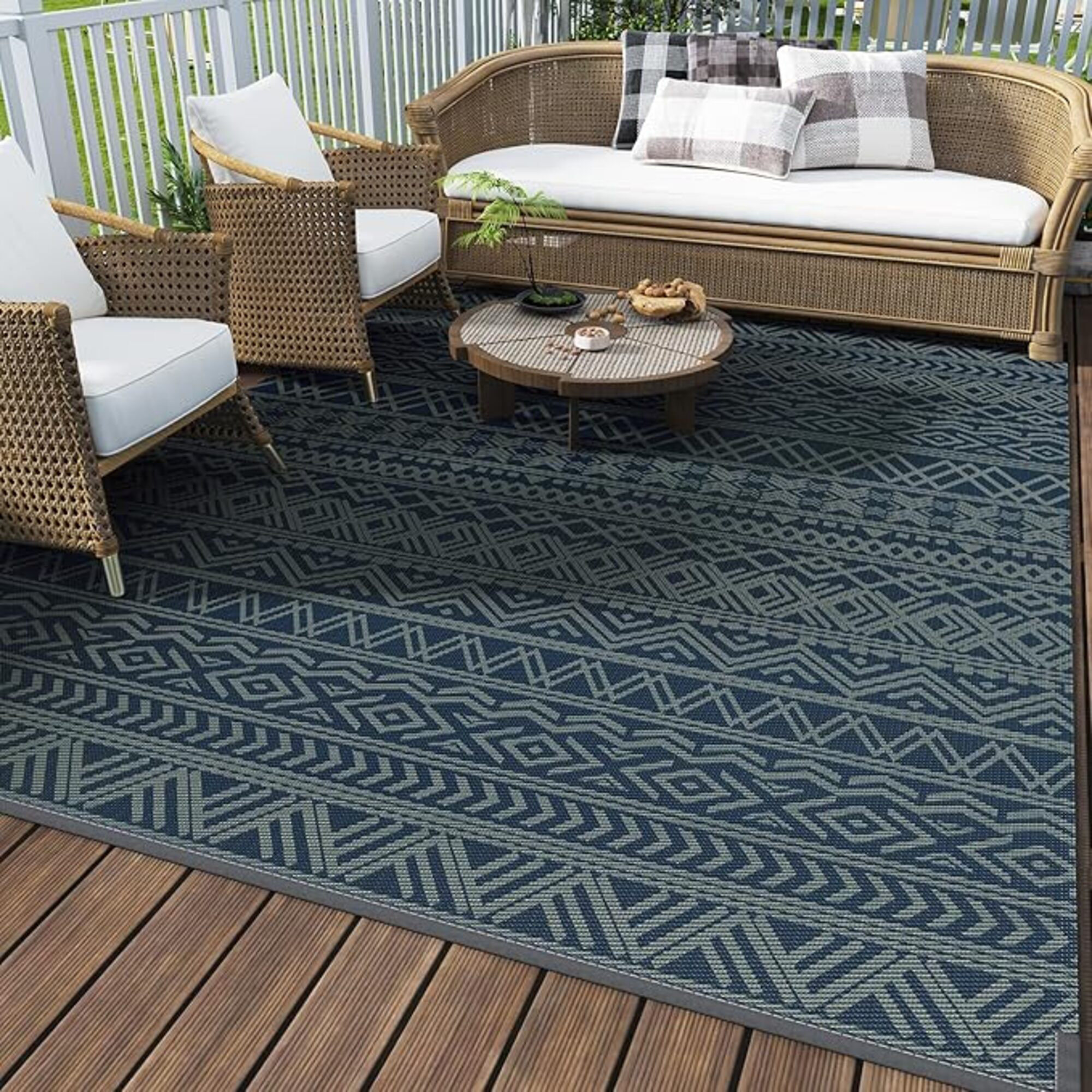 Union Rustic Outdoor Rug Carpet Waterproof Outdoor Patio Rug Mat ...